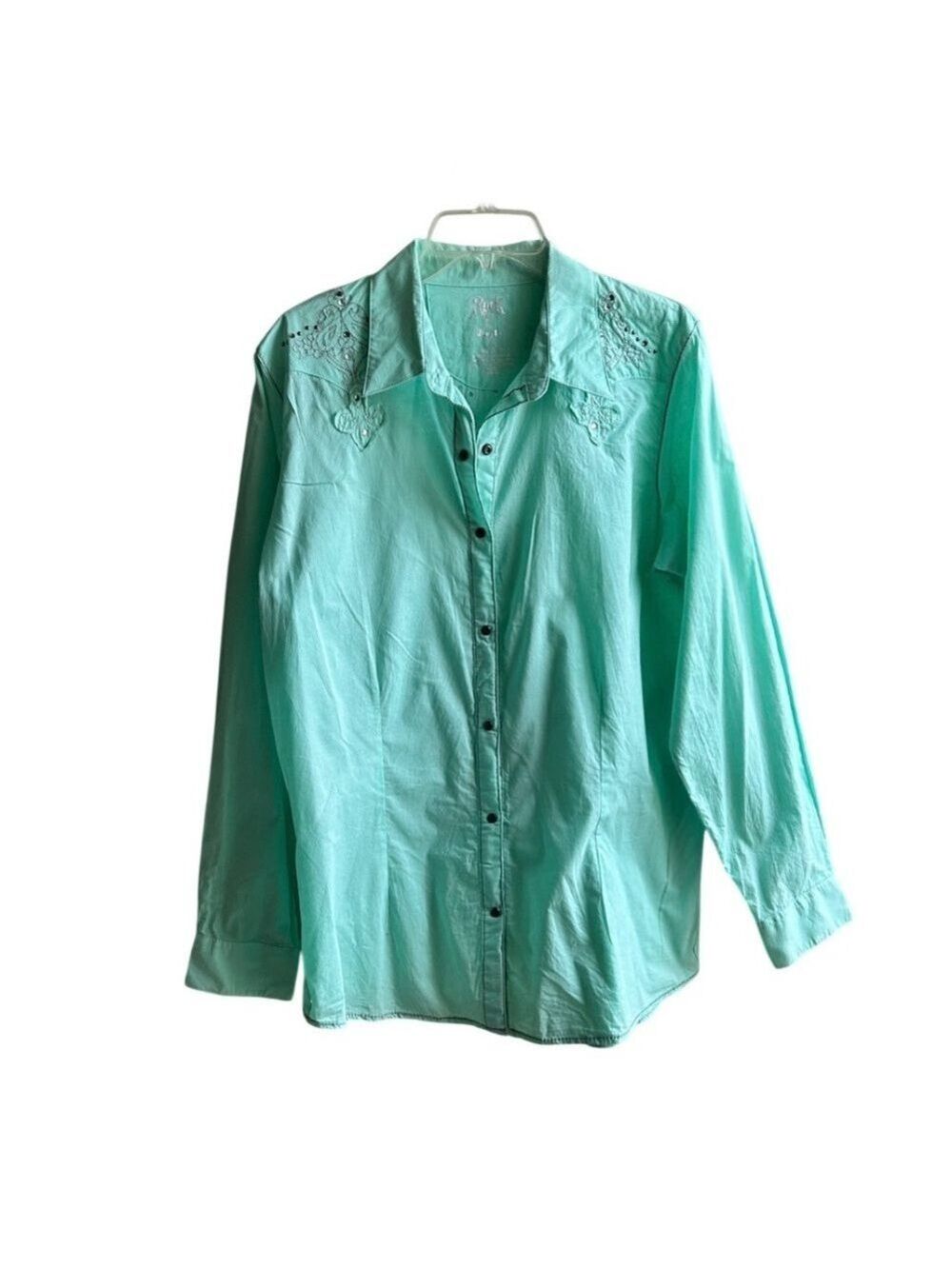 Rock 47 by Wrangler Y2K Vintage Western-inspired Boho Sequins Blouse